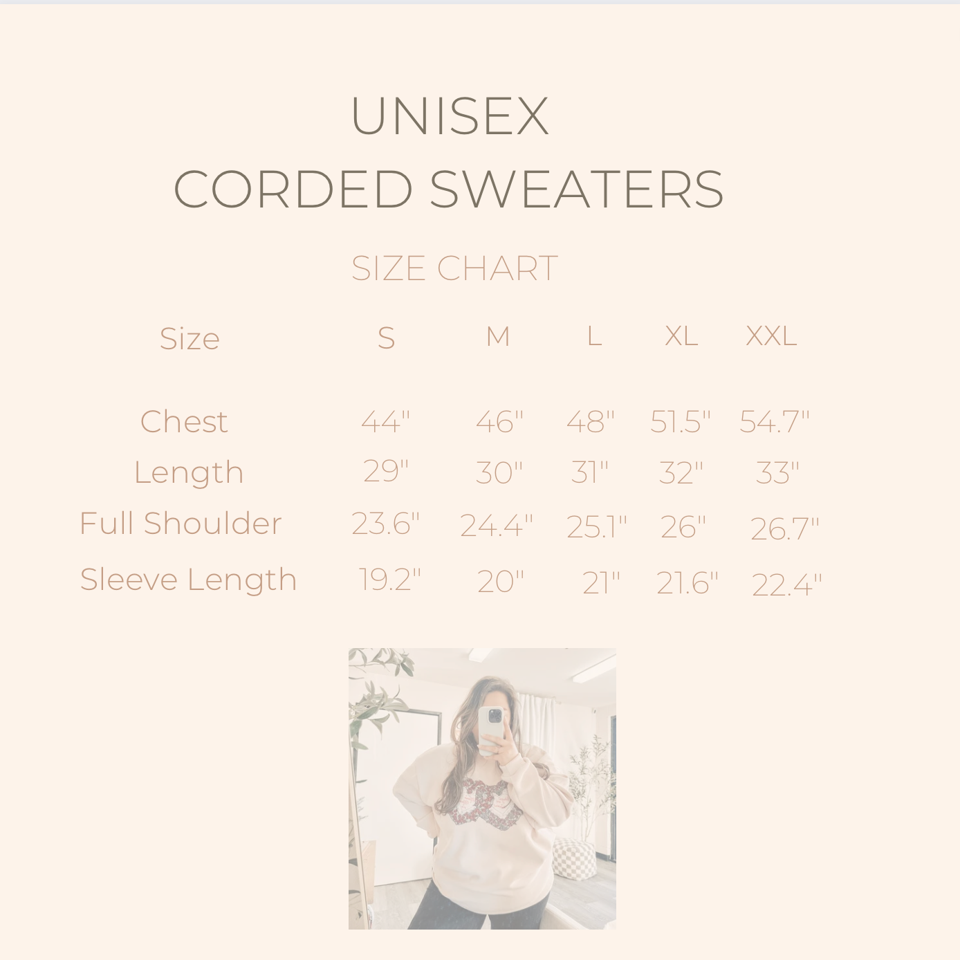 THIS IS THE WAY CORDED SWEATER *READY TO SHIP*