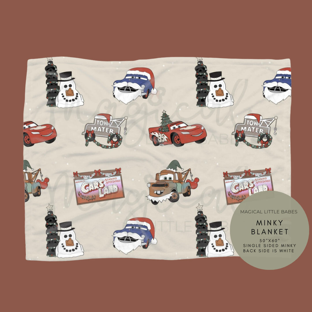 Jolly Cars Minky Blanket