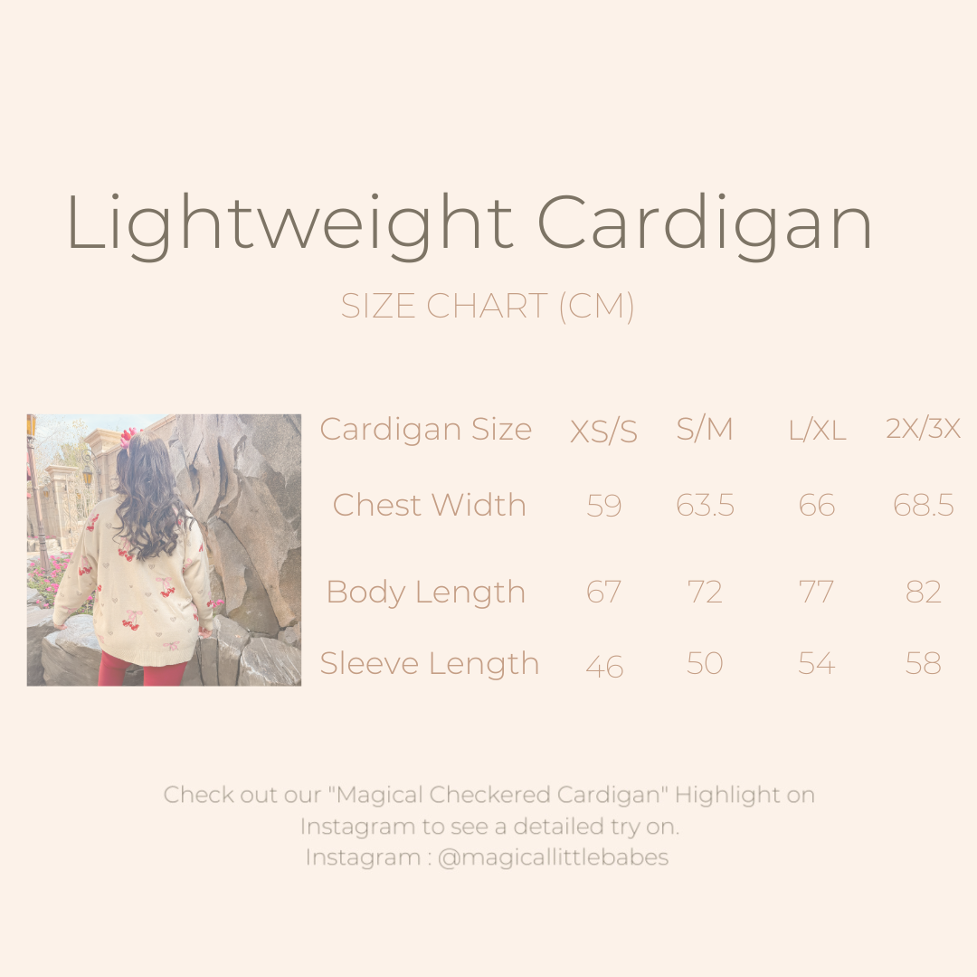 Cherry Lightweight Cardigan