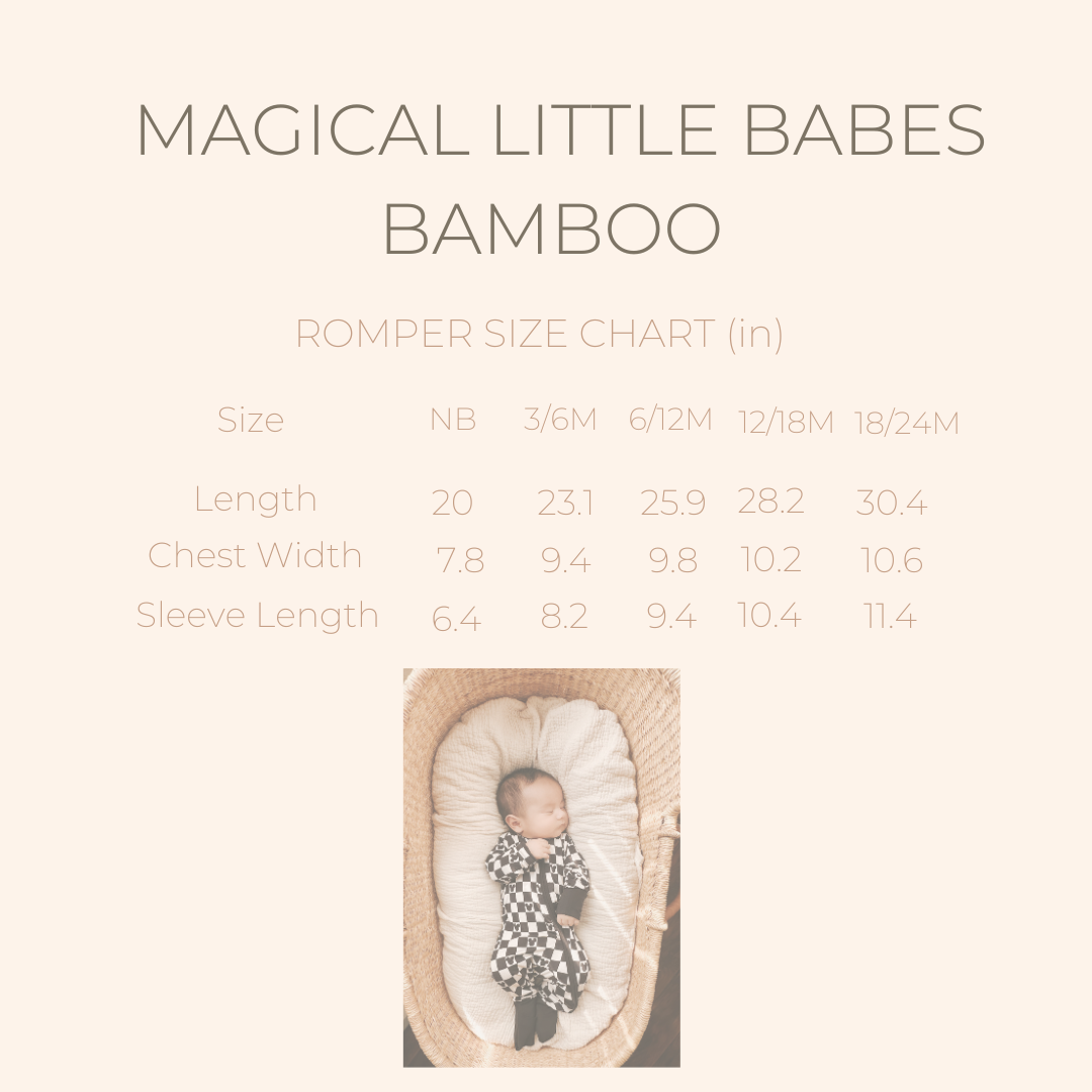 Spooky MAGIC Bamboo PJ Romper/ Two Piece LONG Sleeve Set *READY TO SHIP