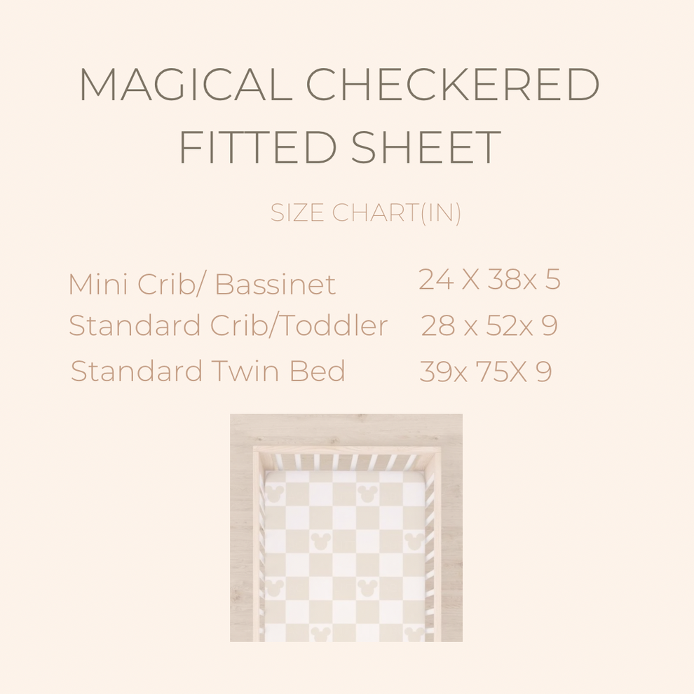 Route 66 Bamboo Fitted Sheet *READY TO SHIP – Magical Little Babes