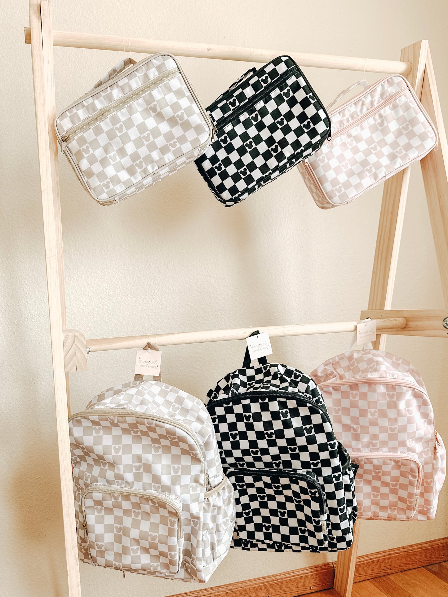 Magical Checkered Backpack/Lunch Bag * READY TO SHIP