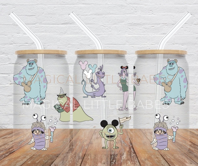 Monsters Glass Can SET