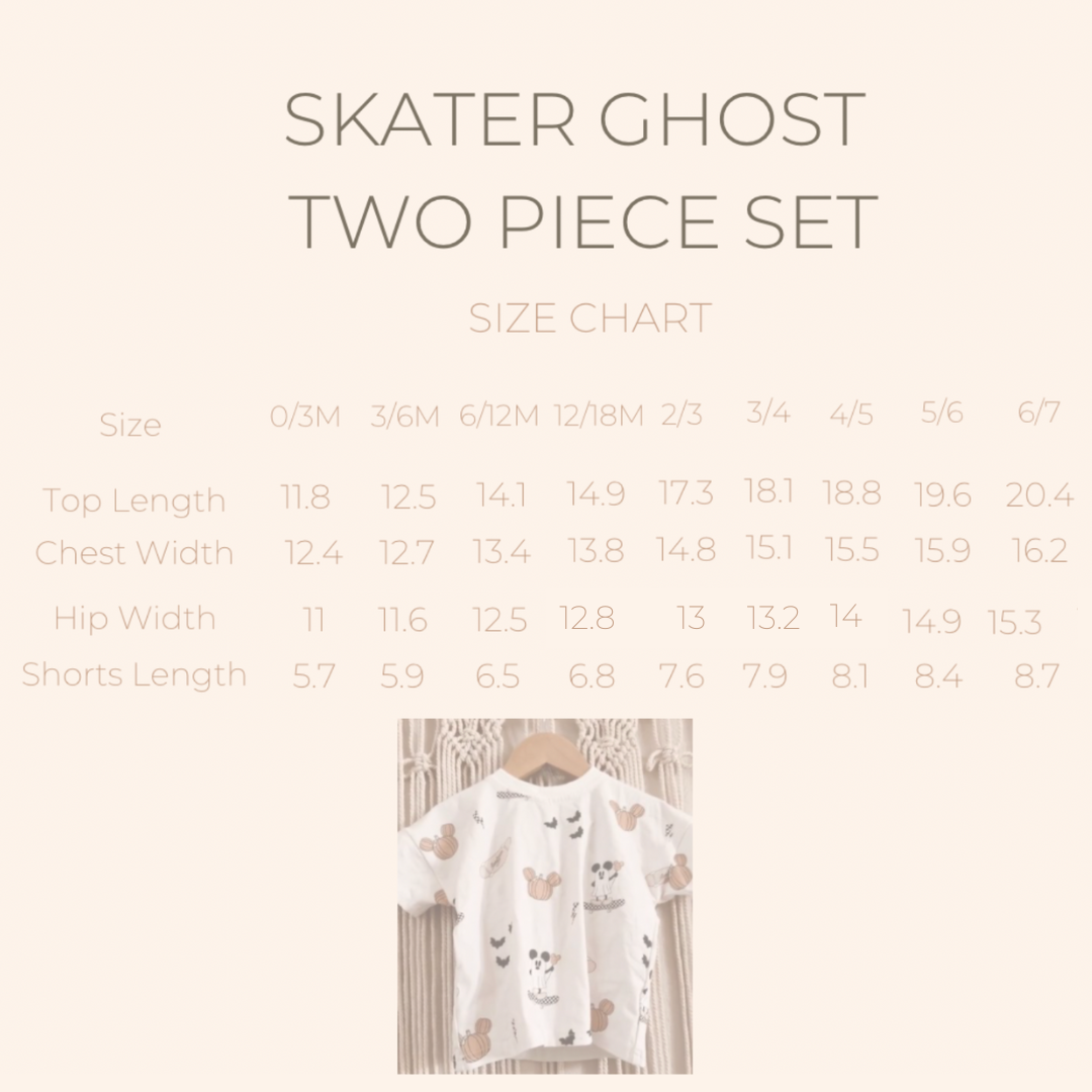 French Terry Skater Ghost Two Piece Set