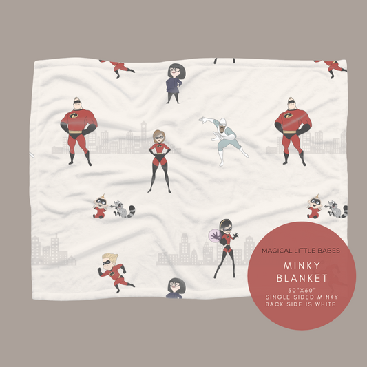 Incredibles Minky Blanket *READY TO SHIP