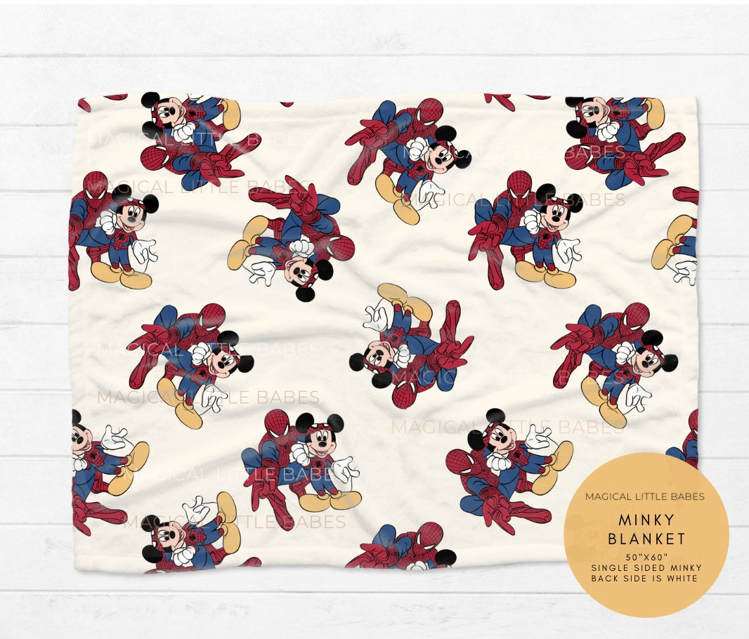 Spidey Duo Minky Blanket